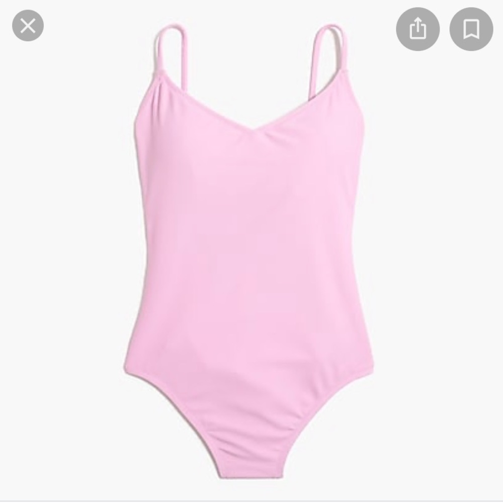 J crew pink Ballet tank one-piece swimsuit